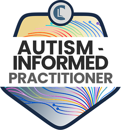 Autism-Informed Practitioner badge for neurodivergent support.
